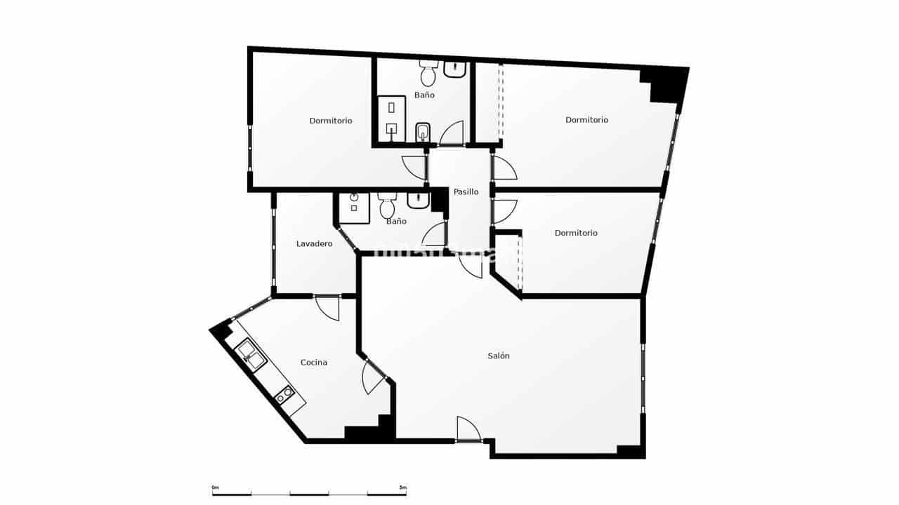 3 soveværelse Lejlighed til salg i Malaga by - € 353.500 (Ref: 10153506)