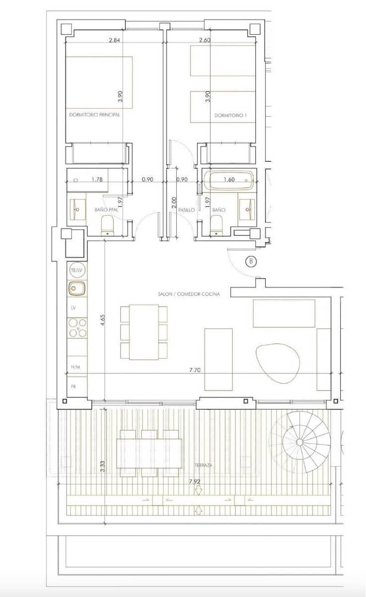 2 Zimmer Penthouse zu verkaufen in Cancelada - 525.000 € (Ref: 9784701)