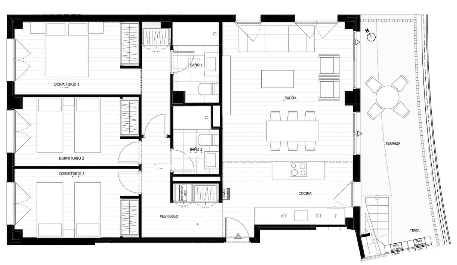 3 Zimmer Penthouse zu verkaufen in Mijas Costa - 595.000 € (Ref: 9812044)