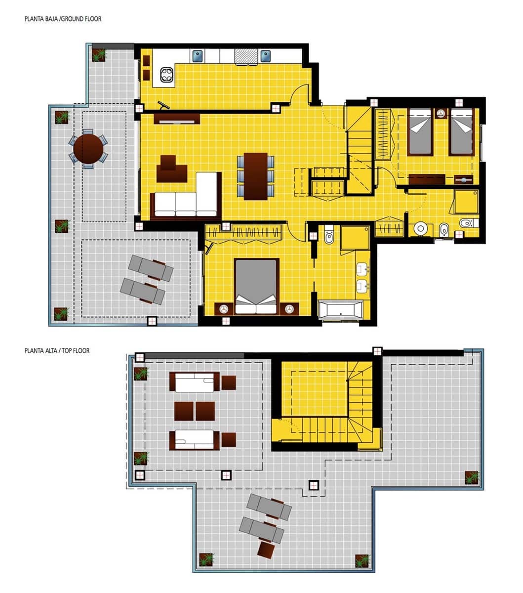 Ático de 2 habitaciones en Los Arqueros en venta - 1.150.000 € (Ref: 9894605)