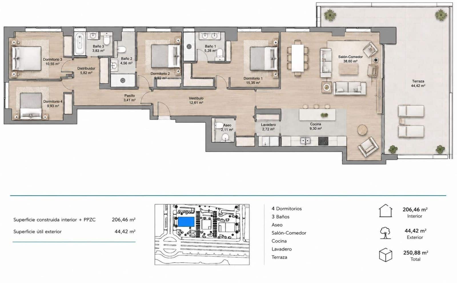 4 sovrum Lägenhet till salu i Malaga stad - 2 330 000 € (Ref: 9952206)