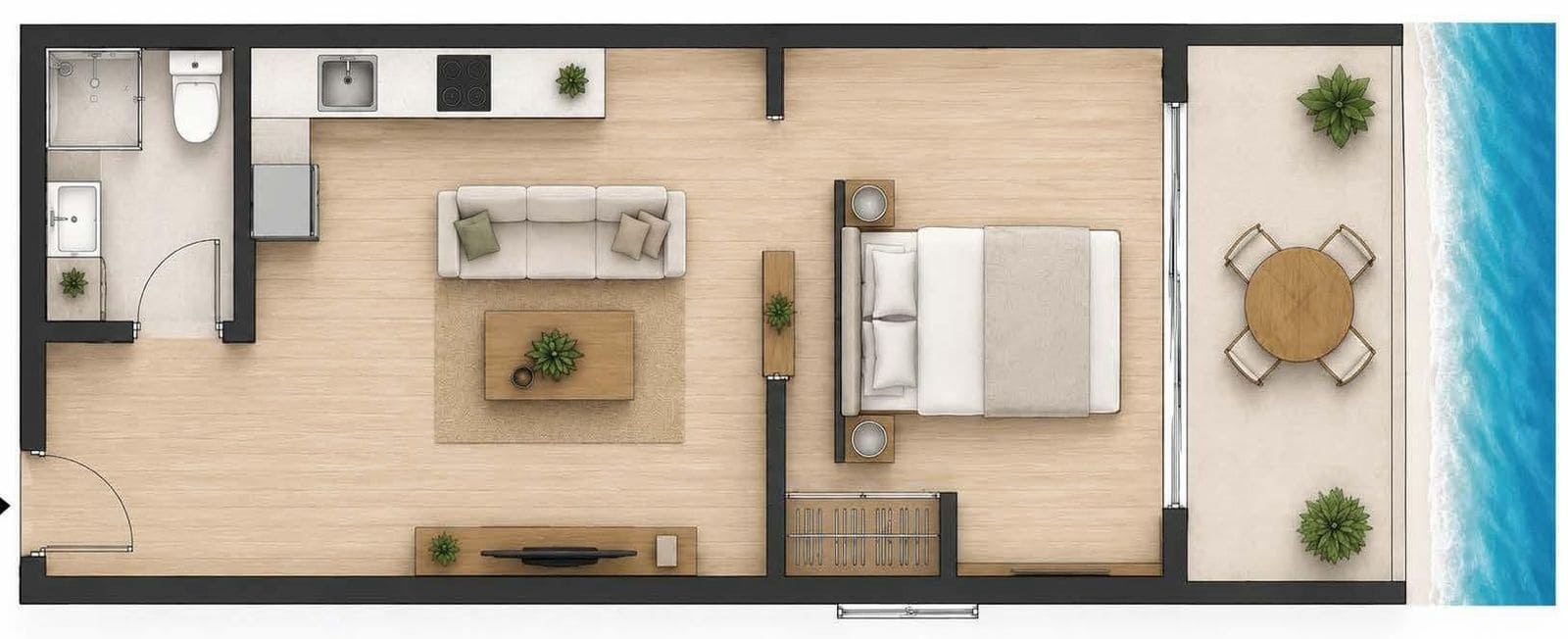 Apartamento de 1 habitación en Torremolinos en venta - 389.000 € (Ref: 9998283)