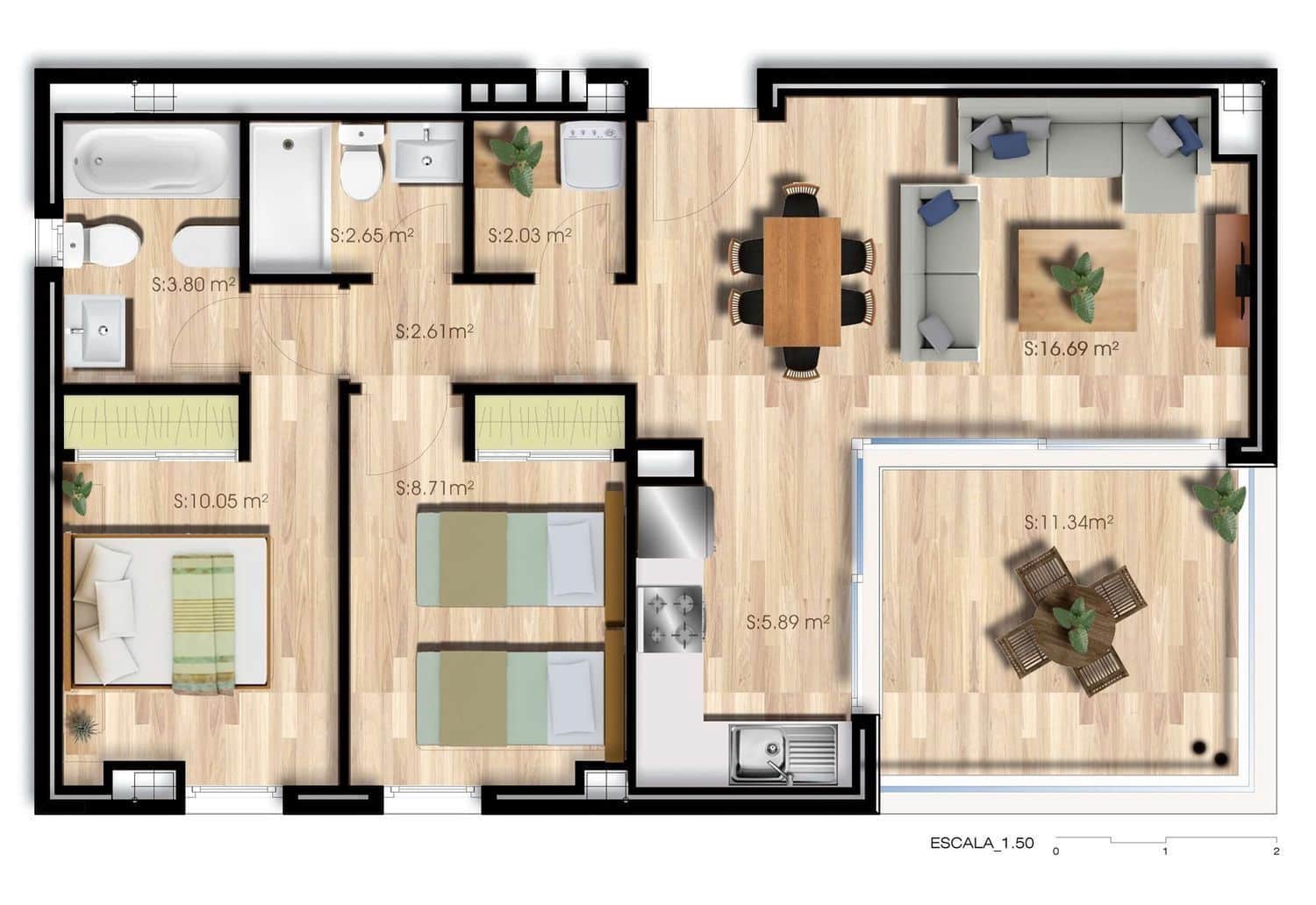 2 bedroom Flat for sale in Fuengirola with pool garage - € 450,000 (Ref: 9499959)