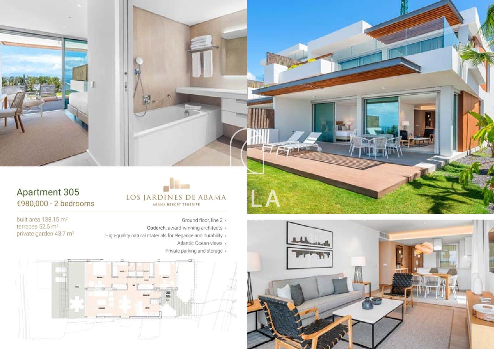 2 quarto Apartamento para venda em Guia de Isora com piscina garagem - 980 000 € (Ref: 9170584)