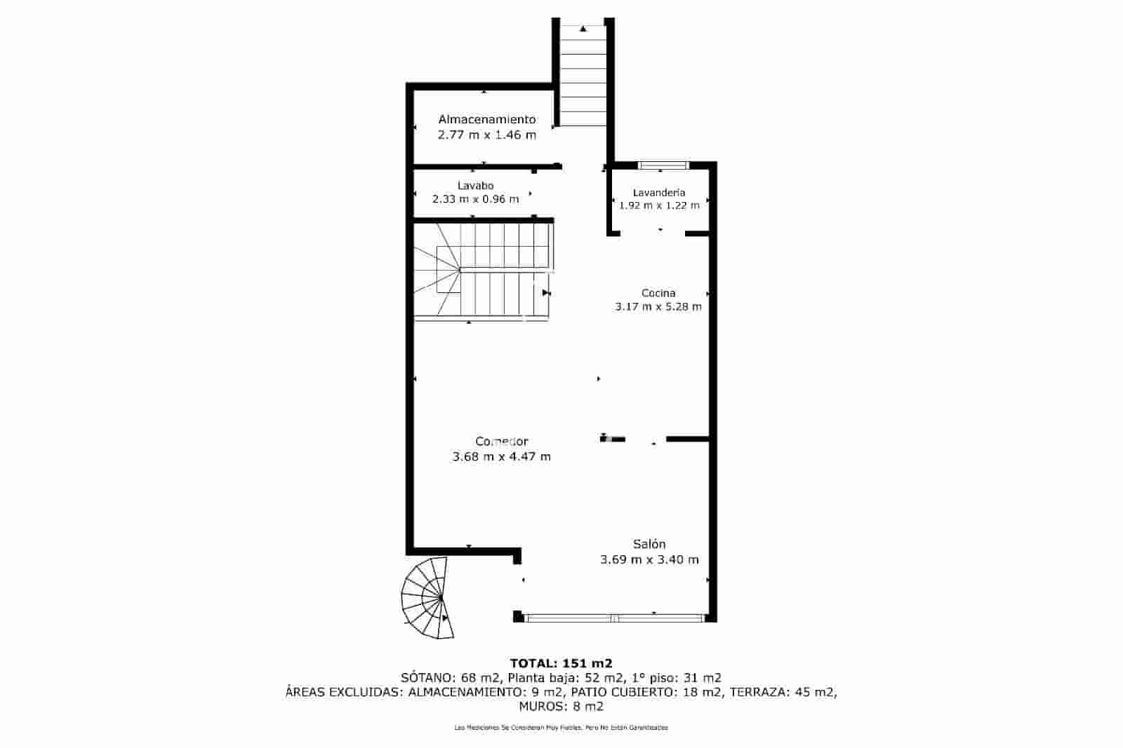 3 soveværelse Villa til salg i Los Menores med garage - € 389.000 (Ref: 9405780)