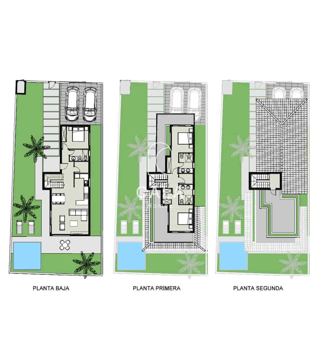 Chalet de 3 habitaciones en Amarilla Golf en venta con piscina garaje - 737.929 € (Ref: 9606629)