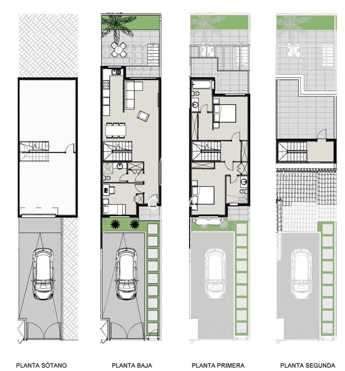 3 soveværelse Byhus til salg i Amarilla Golf med garage - € 789.793 (Ref: 9624263)
