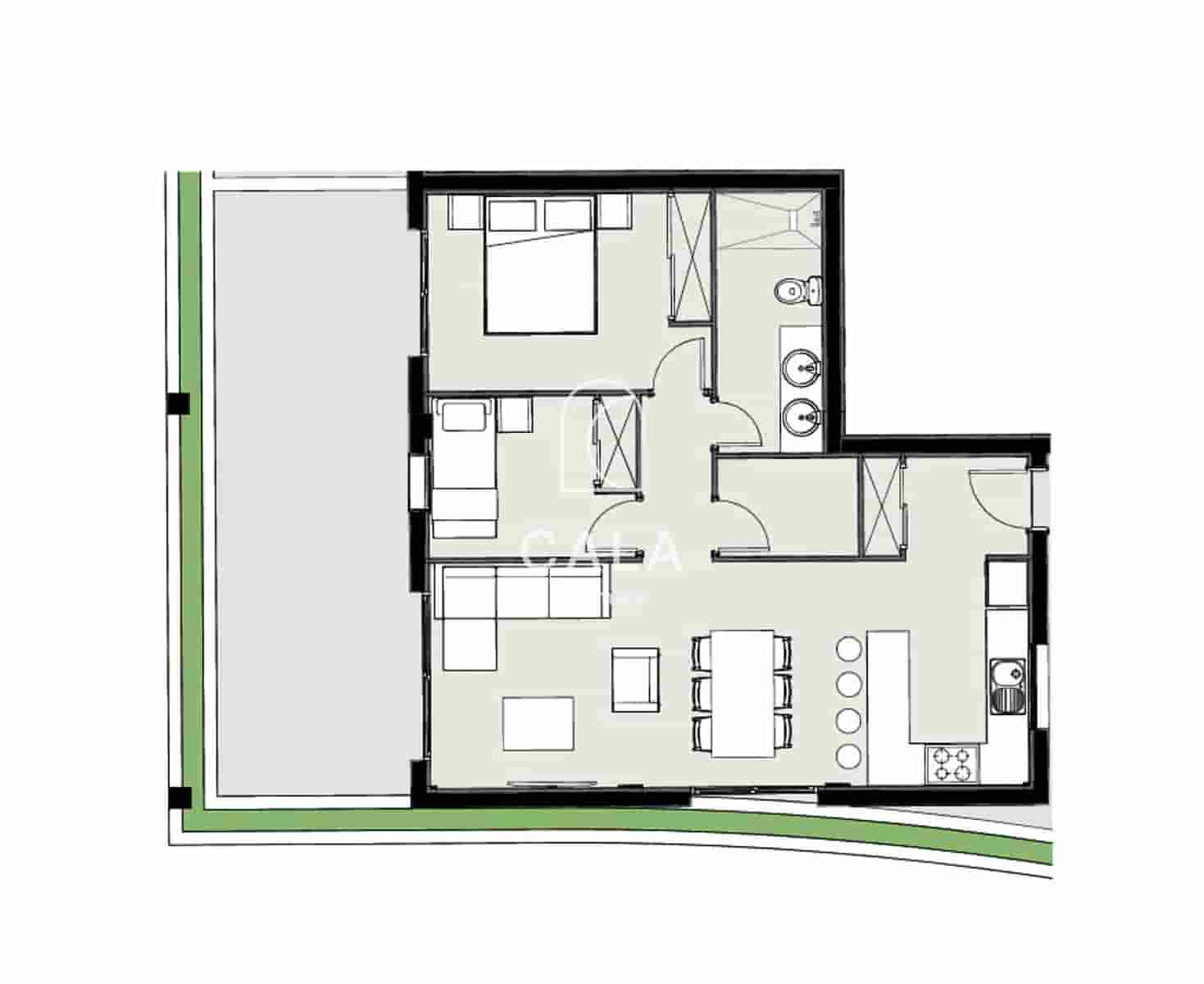 2 bedroom Flat for sale in Amarilla Golf with pool garage - € 352,377 (Ref: 9629415)