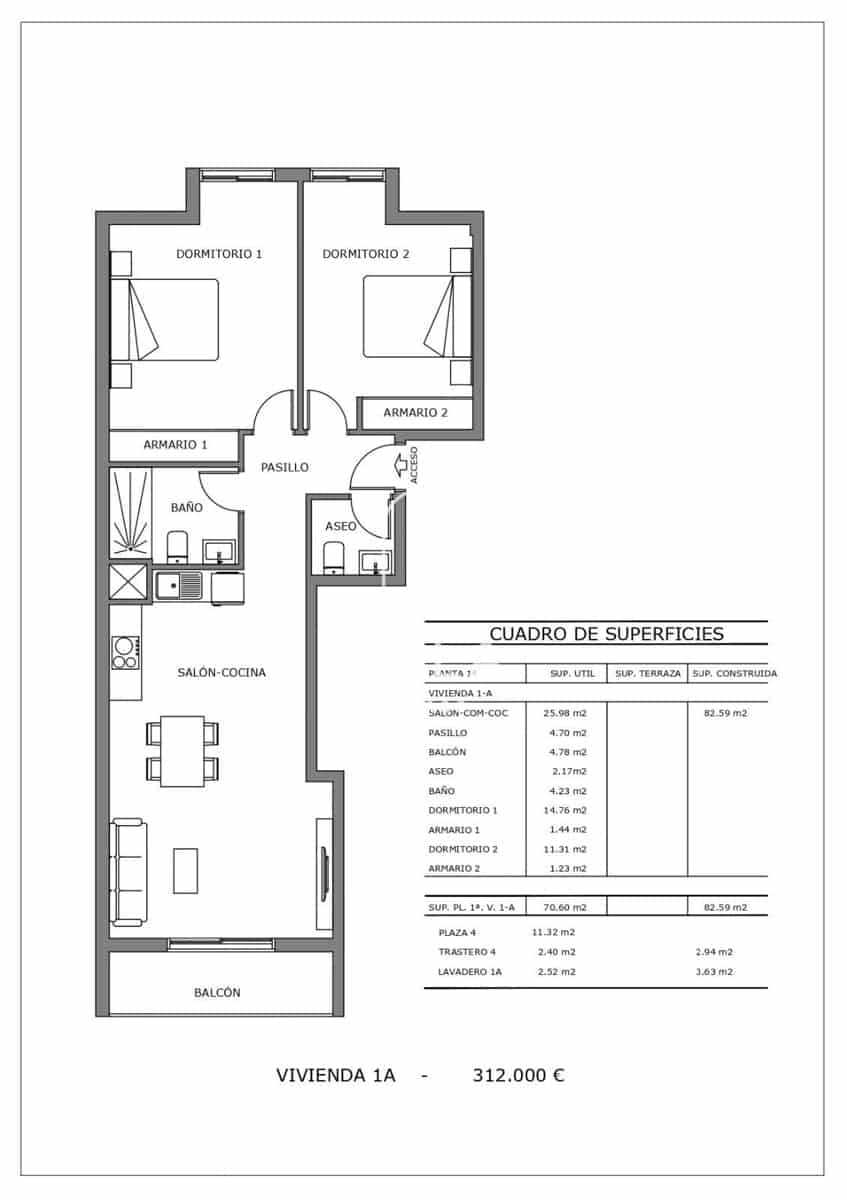 2 bedroom Flat for sale in Playa San Juan with garage - € 319,000 (Ref: 9834826)