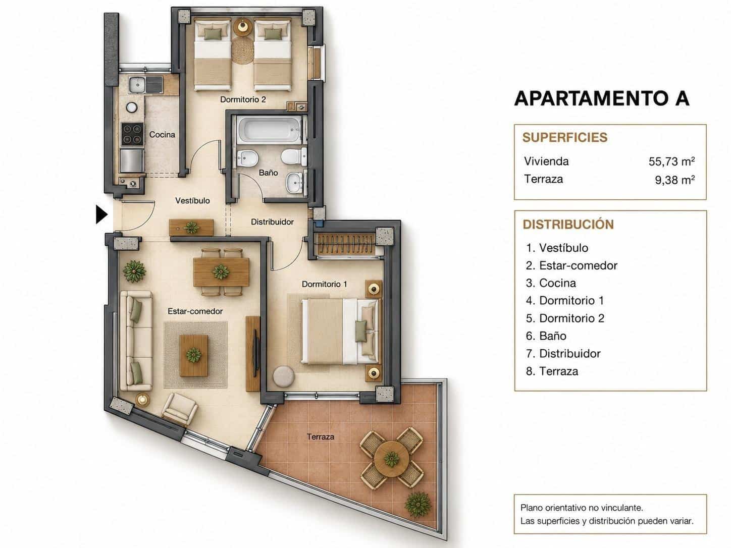 2 soverom Leilighet til salgs i Torrevieja med svømmebasseng garasje - € 149 900 (Ref: 10094690)