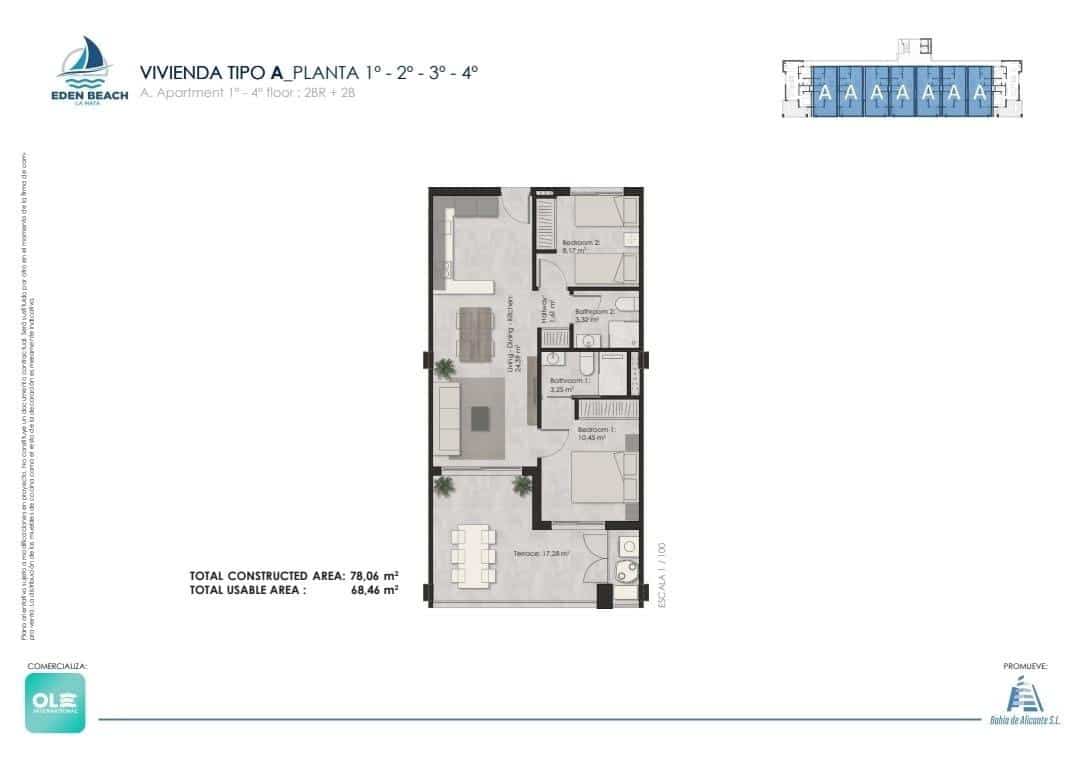 2 slaapkamer Appartement te koop in Torrevieja met zwembad - € 349.990 (Ref: 9871974)