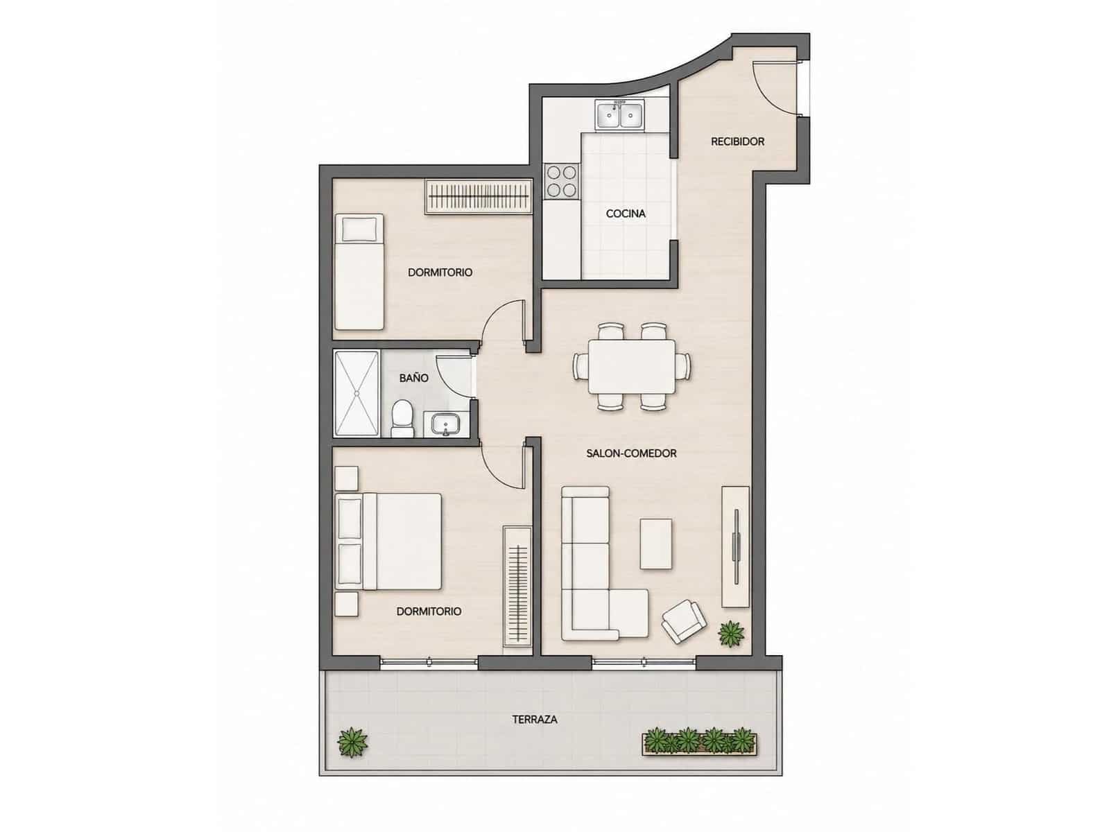 2 slaapkamer Appartement te koop in Torrevieja met zwembad garage - € 139.900 (Ref: 9967794)