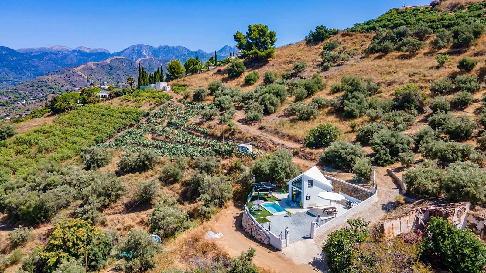 1 sypialnia Willa do wynajęcia w Frigiliana z basenem garażem - 1 400 € (Ref: 9251578)