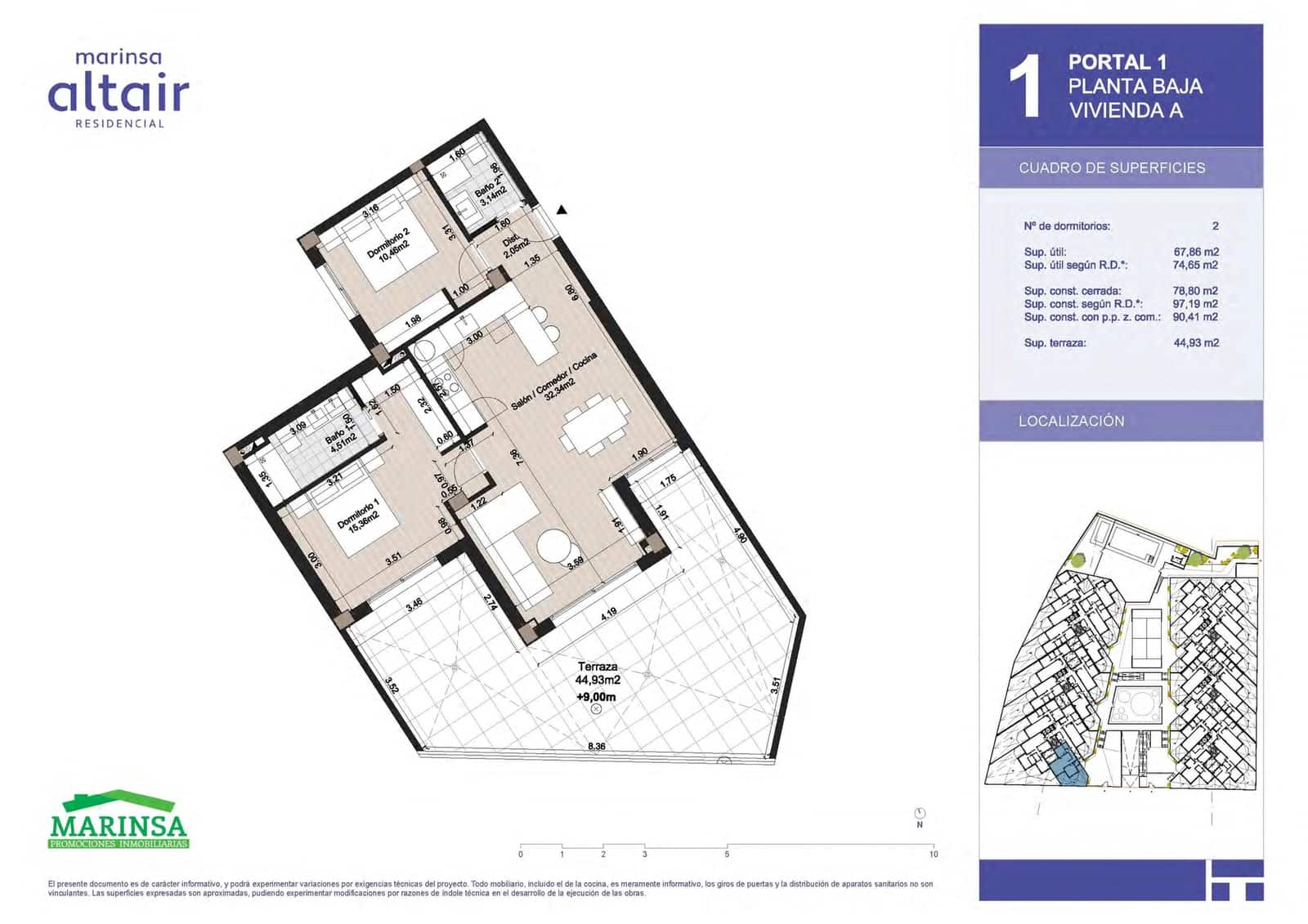 2 soveværelse Strandlejlighed til salg i El Morche med swimmingpool garage - € 343.000 (Ref: 9592178)