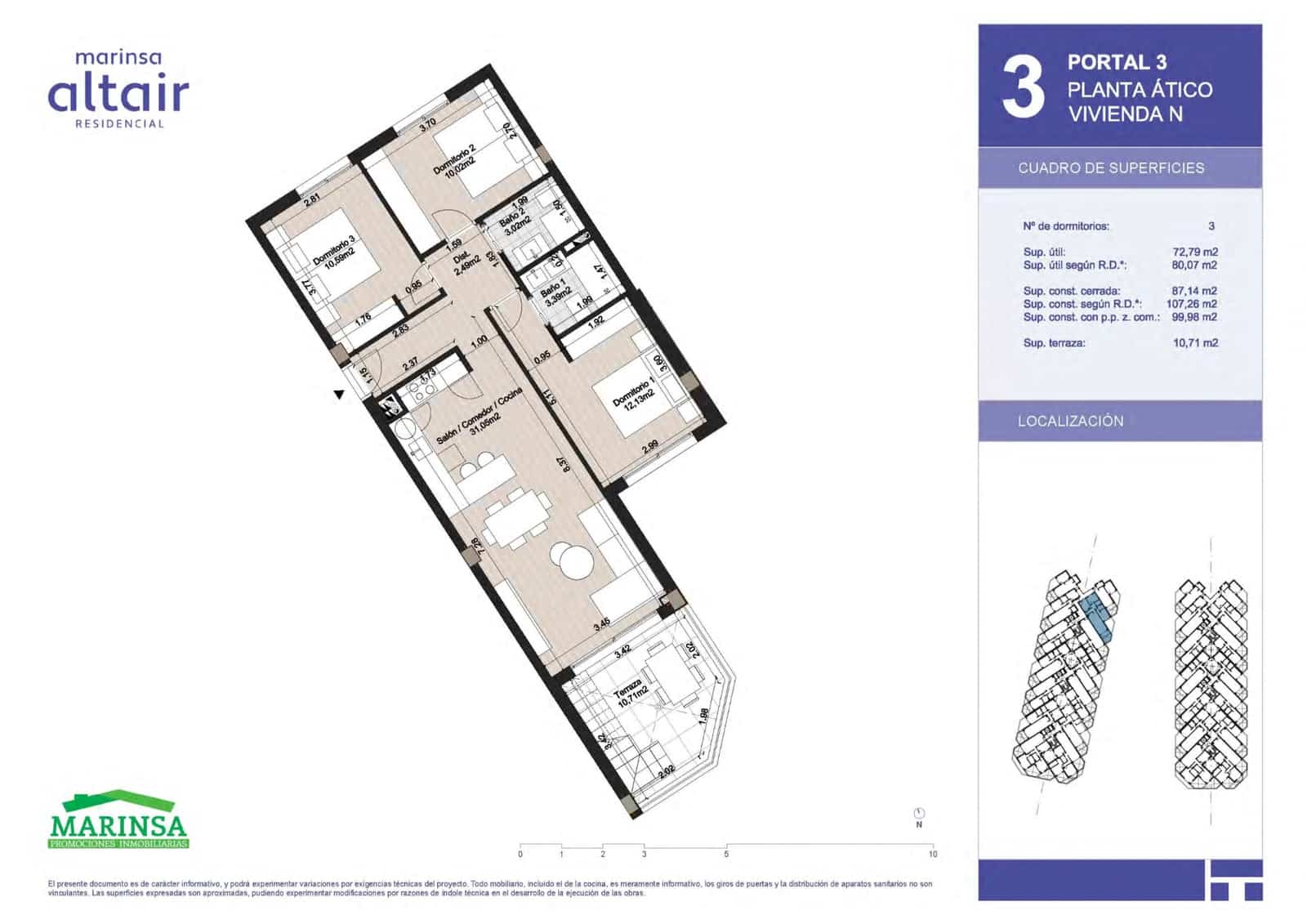 3 soveværelse Strandlejlighed til salg i El Morche med swimmingpool garage - € 344.000 (Ref: 9592202)