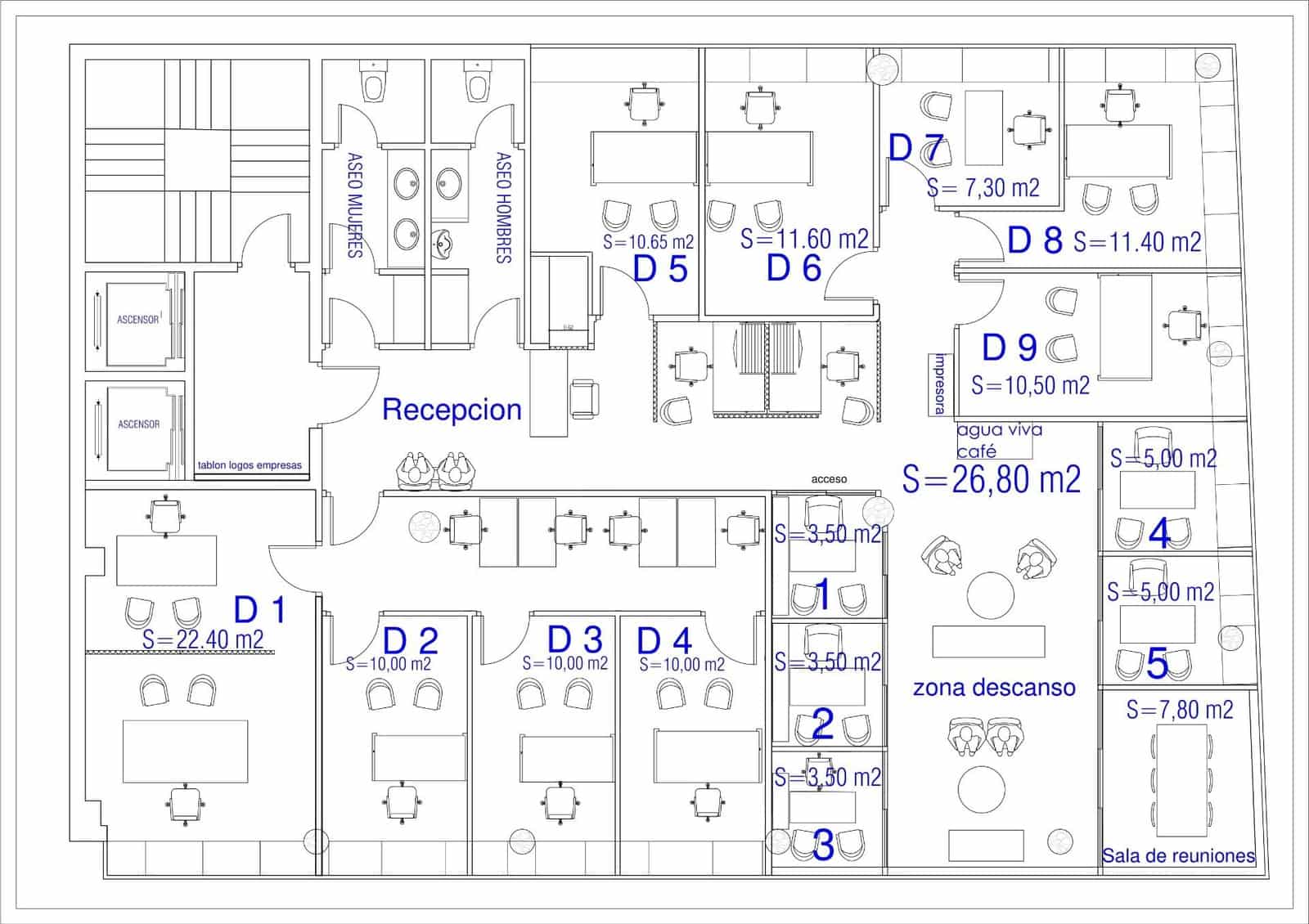 Kontor til salg i Alicante by med garage - € 565.000 (Ref: 8615204)