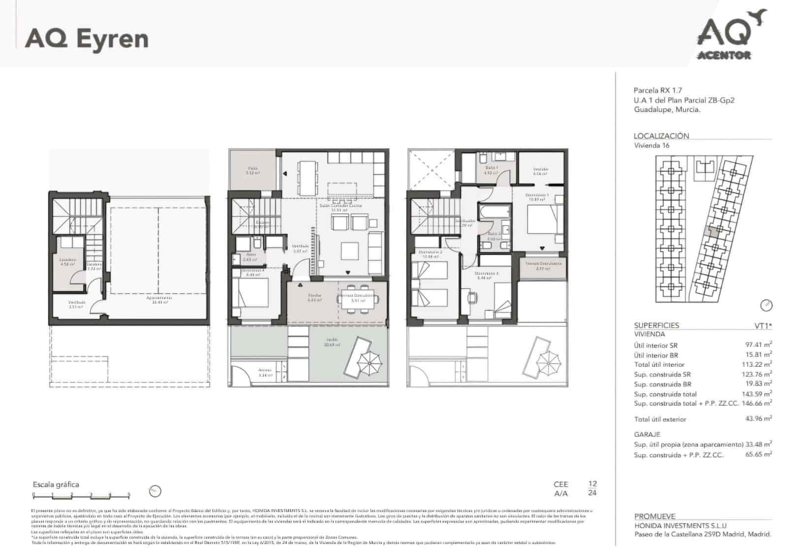 4 sovrum Semi-fristående Villa till salu i Murcia stad med pool garage - 391 500 € (Ref: 10100224)