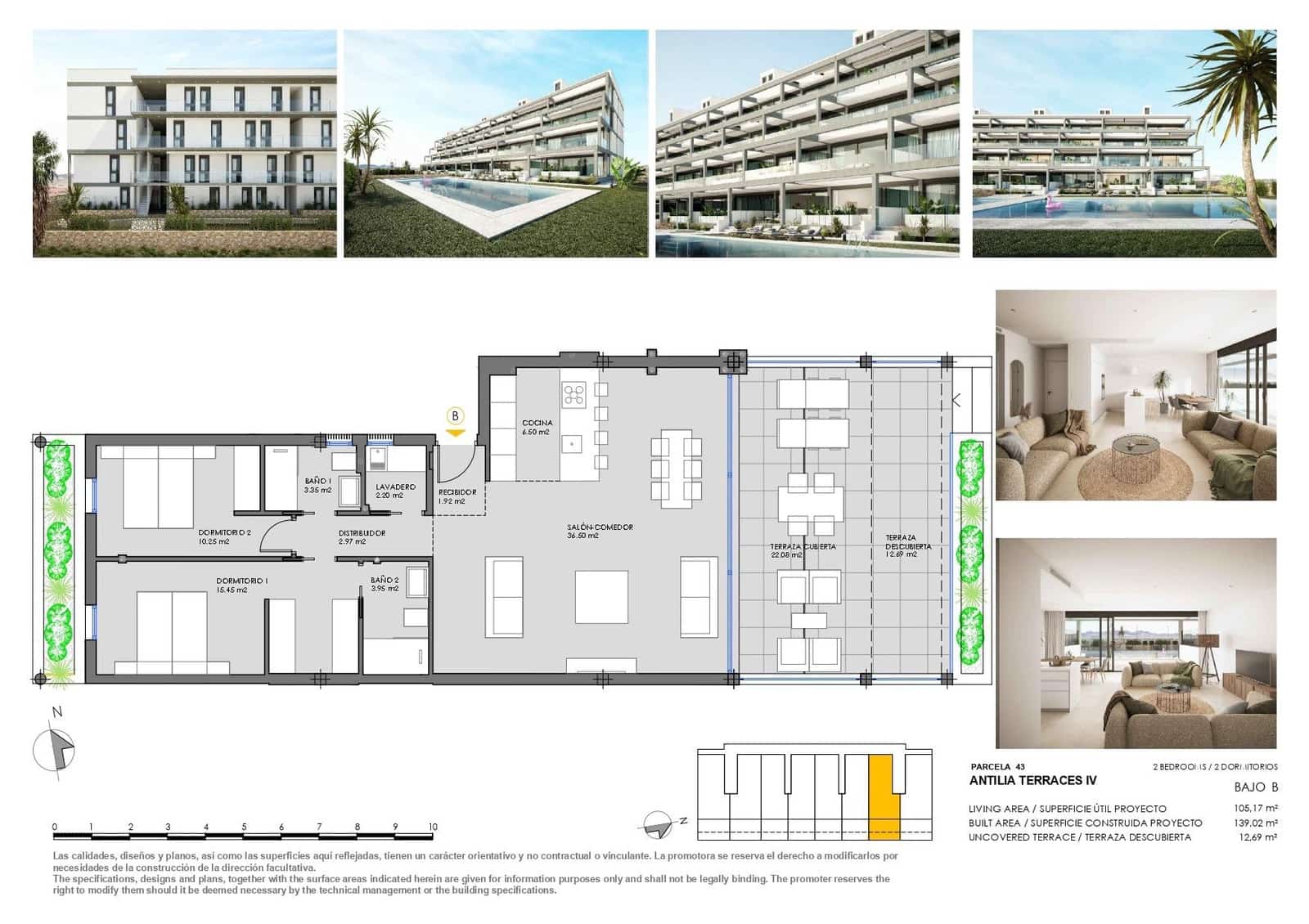 2 quarto Apartamento para venda em Mar de Cristal com garagem - 325 000 € (Ref: 9262615)