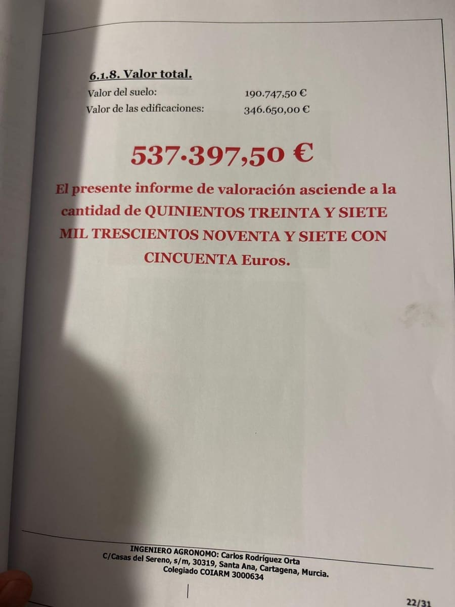 4 bedroom Finca/Country House for sale in La Magdalena with pool - € 380,000 (Ref: 9773082)