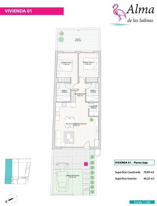 2 soveværelse Bungalow til salg i Lo Pagan - € 258.900 (Ref: 9922321)