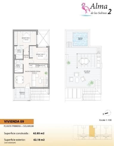 2 bedroom Bungalow for sale in San Pedro del Pinatar - € 269,000 (Ref: 9927434)
