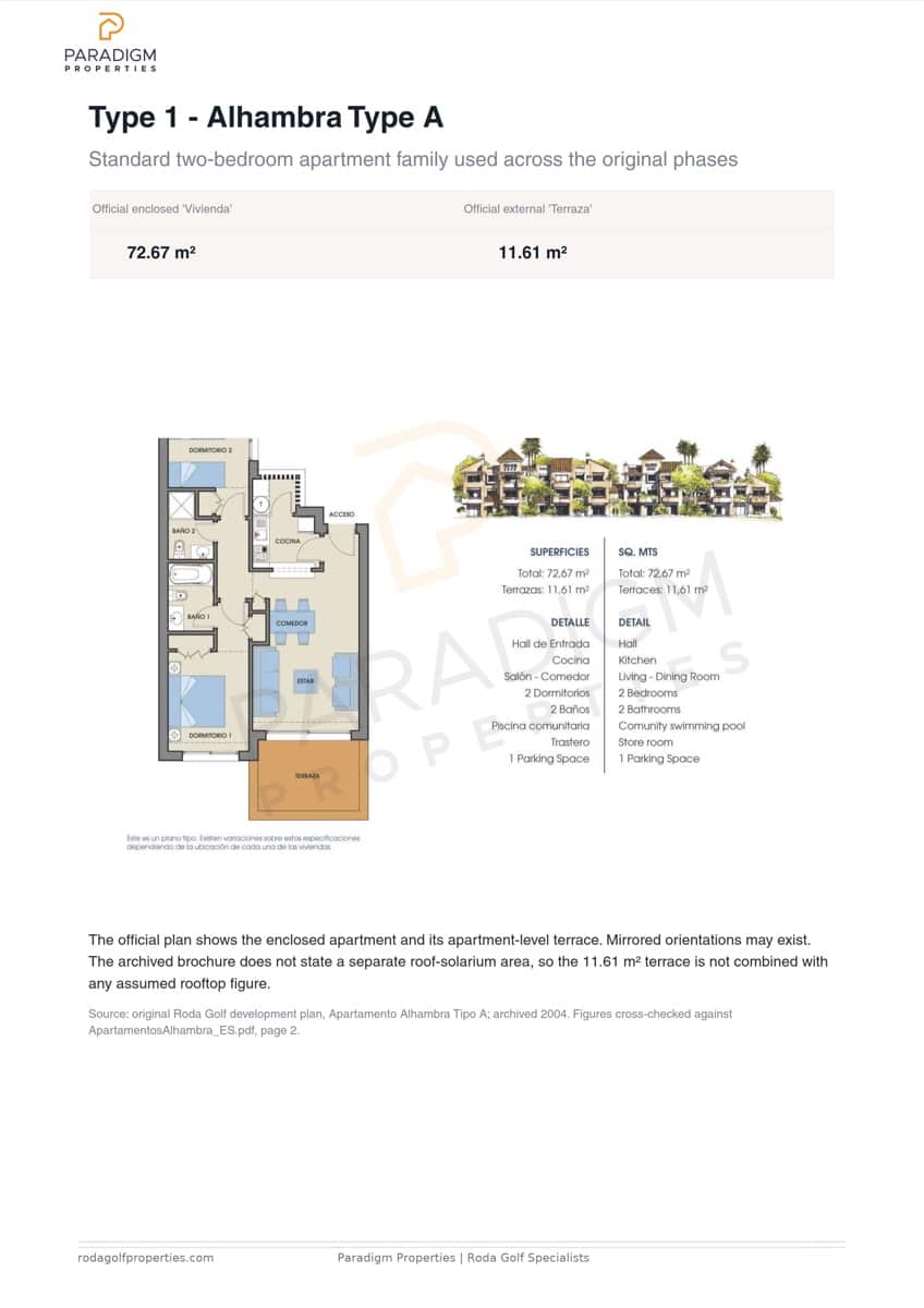 2 bedroom Penthouse for sale in Roda with pool garage - € 249,950 (Ref: 10045689)