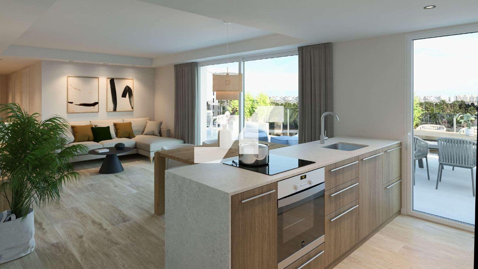 Piso de 3 habitaciones en Moncofa en venta con piscina garaje - 254.000 € (Ref: 9778774)