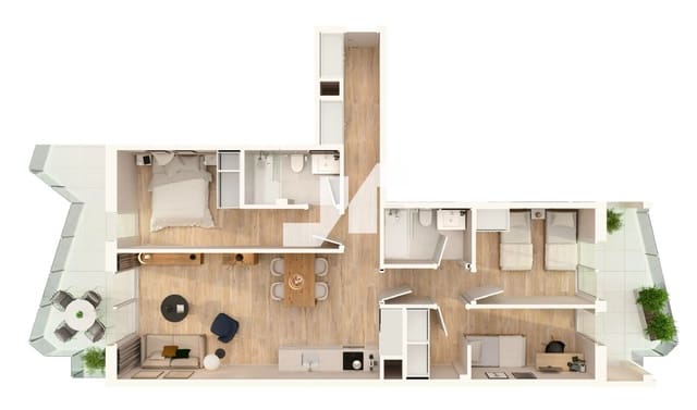 3 sovrum Lägenhet till salu i Moncofa med pool garage - 269 000 € (Ref: 9778776)