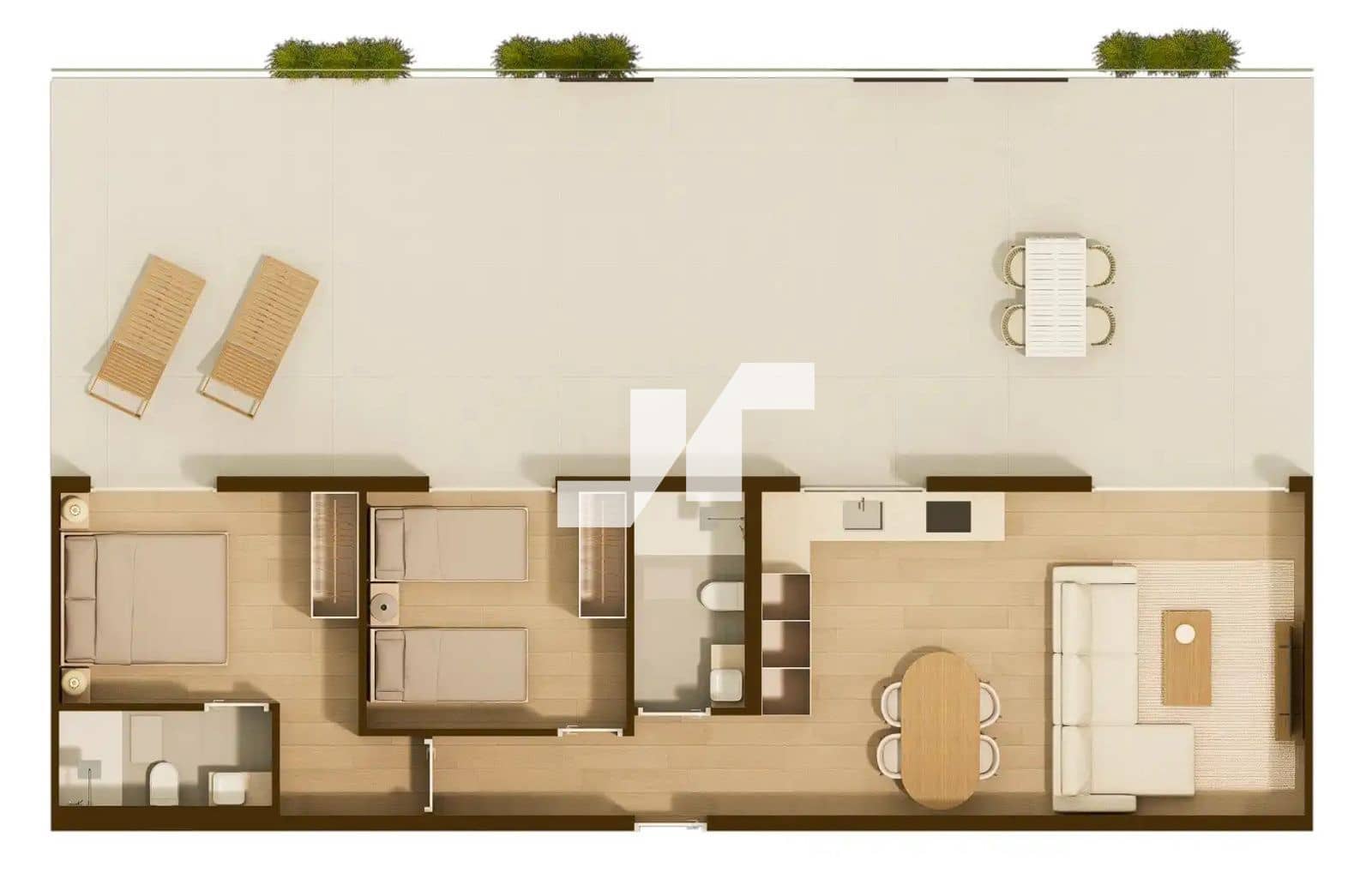 2 sypialnia Penthouse na sprzedaż w Moncofa z basenem garażem - 330 000 € (Ref: 9795668)