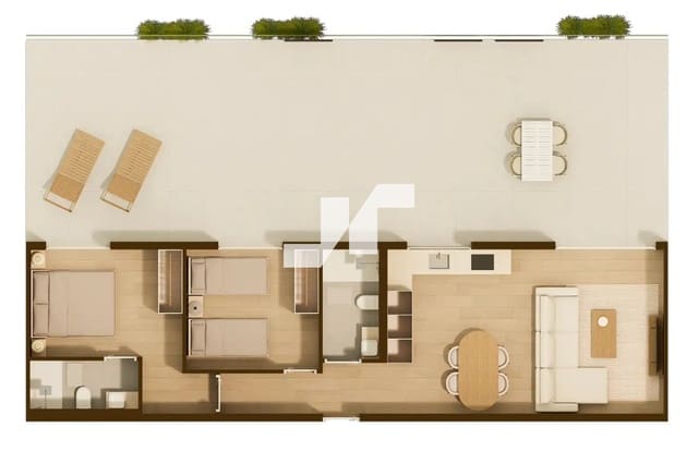 2 sypialnia Penthouse na sprzedaż w Moncofa z basenem garażem - 330 000 € (Ref: 9795668)