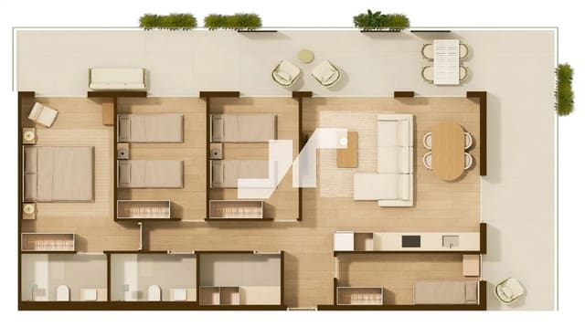 4 slaapkamer Flat te koop in Moncofa met zwembad garage - € 239.000 (Ref: 9795670)