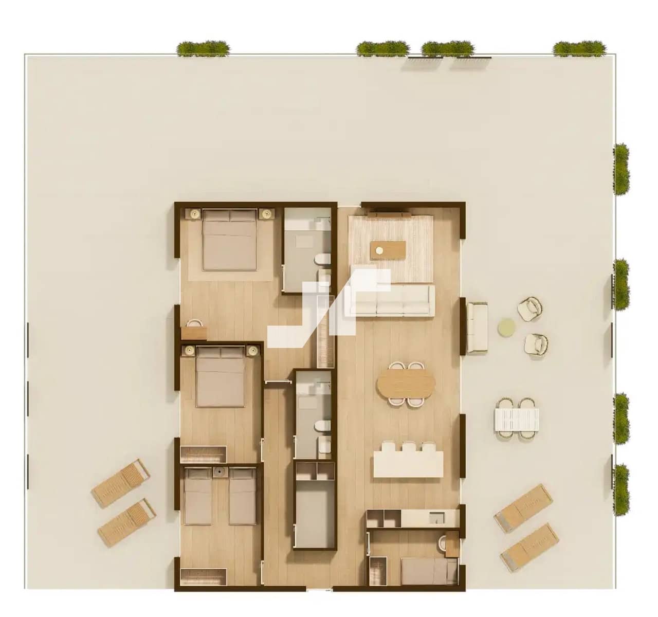 4 slaapkamer Penthouse te koop in Moncofa met zwembad garage - € 489.000 (Ref: 9795761)