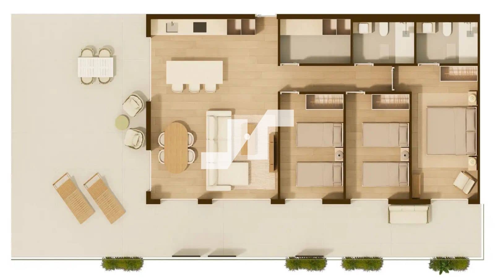 3 slaapkamer Flat te koop in Moncofa met zwembad garage - € 319.000 (Ref: 9795762)