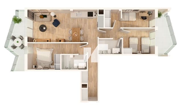 3 Zimmer Wohnung zu verkaufen in Moncofa mit Pool Garage - 281.000 € (Ref: 9824630)