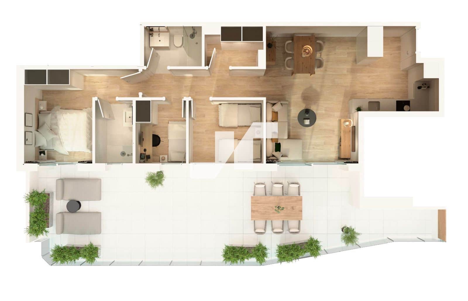 3 Zimmer Penthouse zu verkaufen in Moncofa mit Pool Garage - 403.000 € (Ref: 9825992)