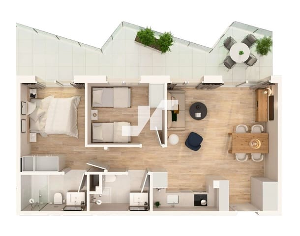 2 soverom Leilighet til salgs i Moncofa med svømmebasseng garasje - € 256 000 (Ref: 9825994)