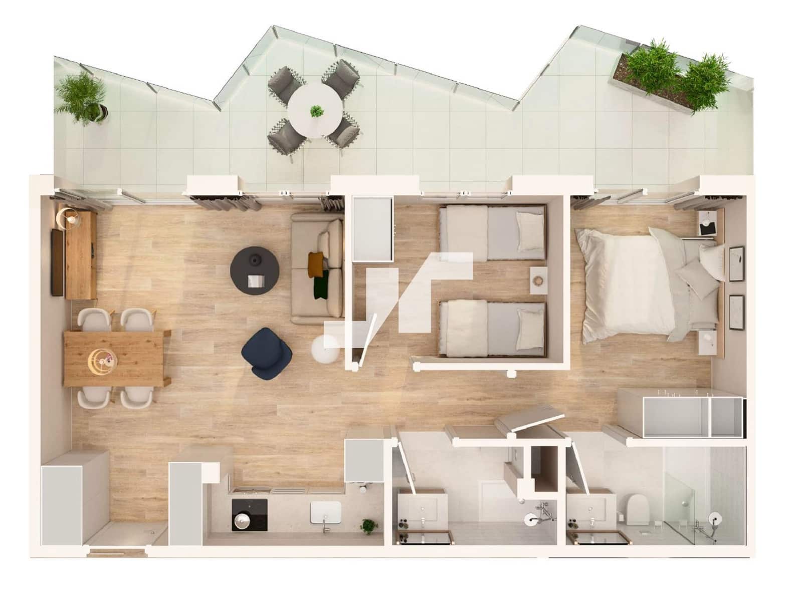 Piso de 2 habitaciones en Moncofa en venta con piscina garaje - 254.000 € (Ref: 9825995)
