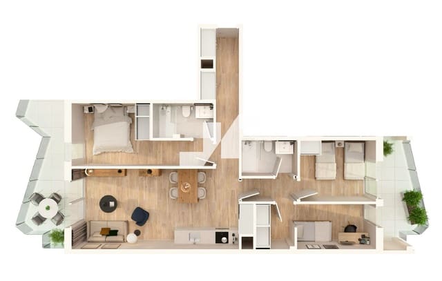 3 sypialnia Mieszkanie na sprzedaż w Moncofa z basenem garażem - 284 000 € (Ref: 9826000)