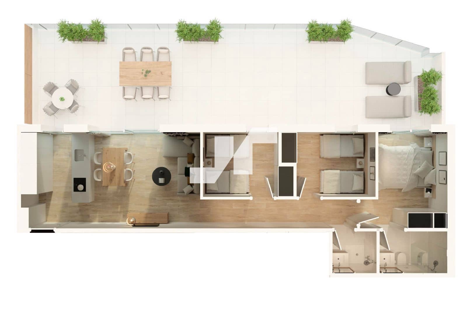 3 Zimmer Penthouse zu verkaufen in Moncofa mit Pool Garage - 403.000 € (Ref: 9826061)