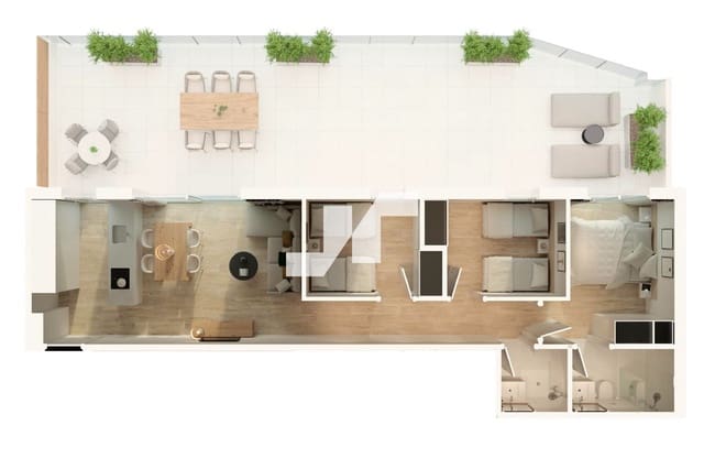 3 Zimmer Penthouse zu verkaufen in Moncofa mit Pool Garage - 403.000 € (Ref: 9826061)