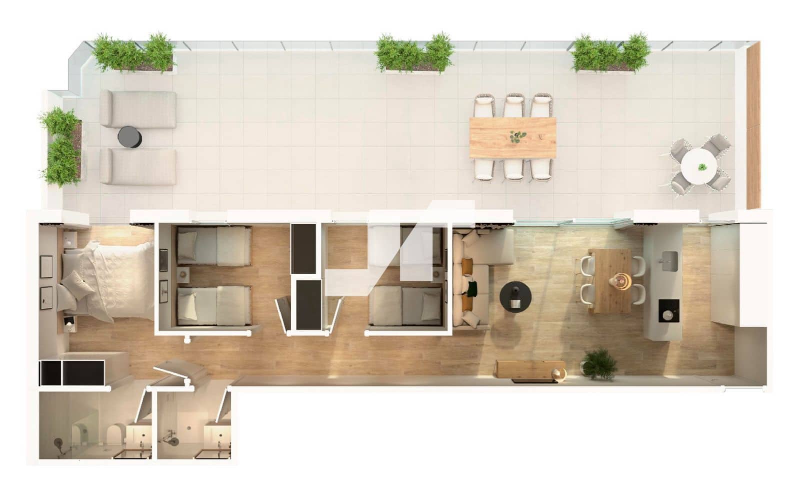 3 Zimmer Penthouse zu verkaufen in Moncofa mit Pool Garage - 408.000 € (Ref: 9826062)