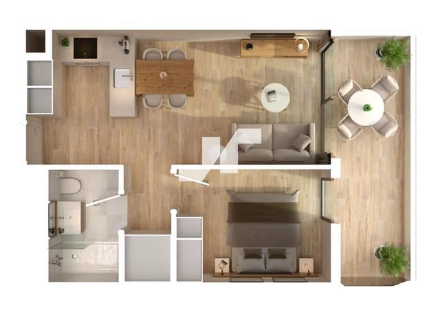 1 soverom Leilighet til salgs i Moncofa med svømmebasseng garasje - € 137 000 (Ref: 9850287)