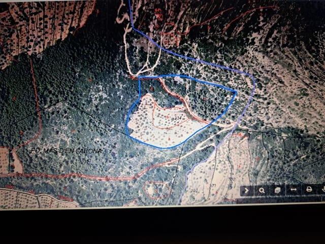 Ubebygd land til salgs i Los Ibarzos / Els Ibarsos, Sierra Engarcerán - € 14 000 (Ref: 9117153)
