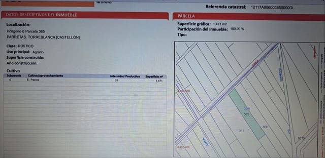 Grunde uden byggetilladelser til salg i Torreblanca - € 9.500 (Ref: 9117175)