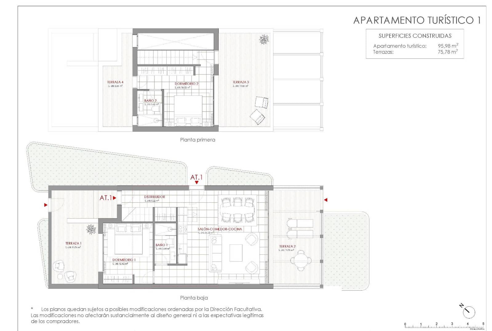 2 quarto Moradia em Banda para venda em La Manga Club com piscina - 365 000 € (Ref: 10000475)