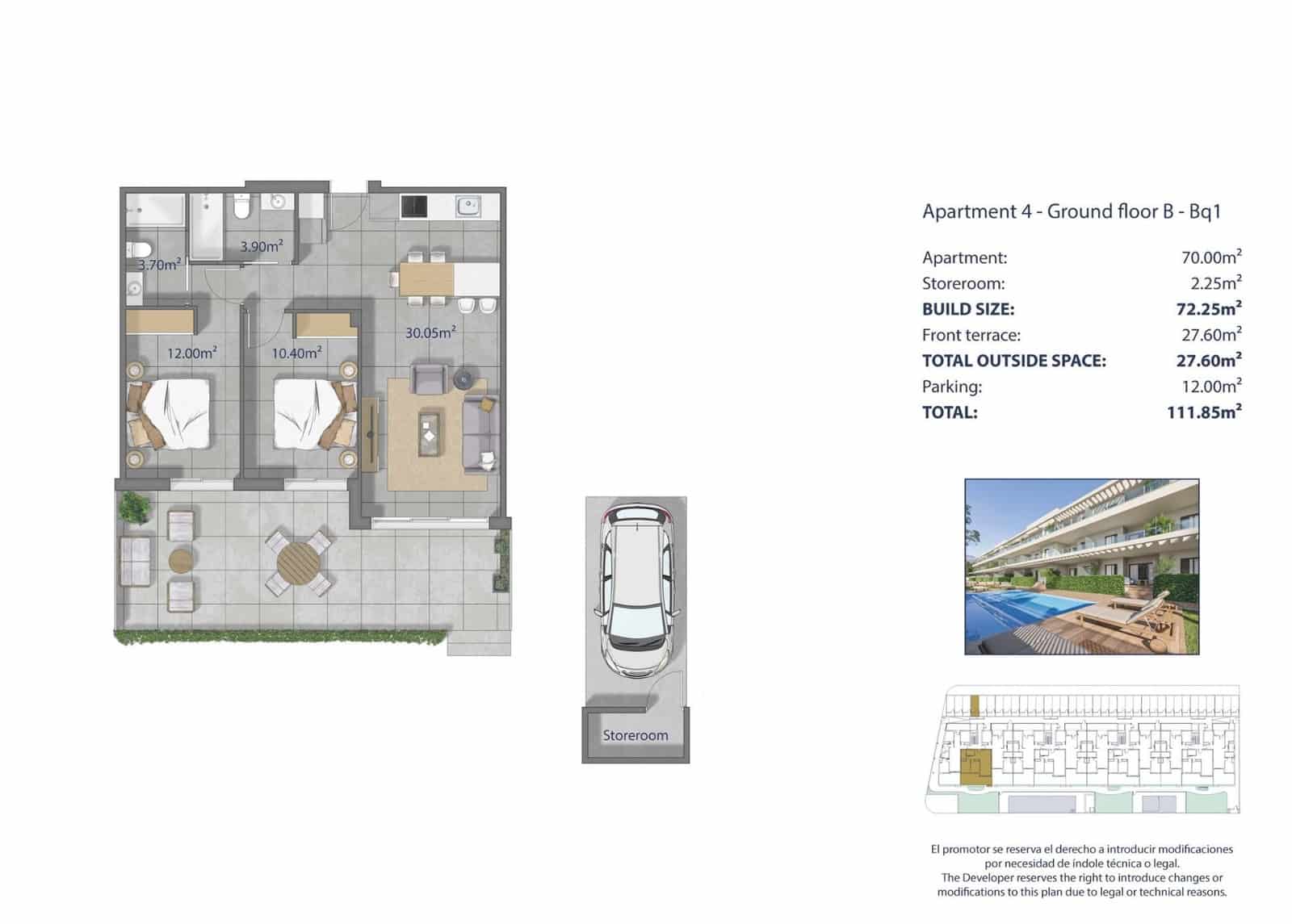2 quarto Apartamento de Praia para venda em Los Alcazares com piscina - 359 000 € (Ref: 10015776)