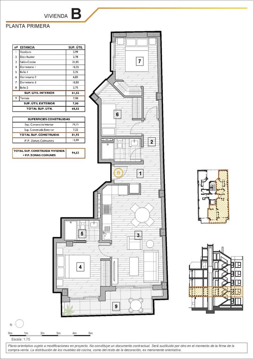 3 camera da letto Appartamento in vendita in Guardamar del Segura con piscina - 275.000 € (Rif: 10100406)