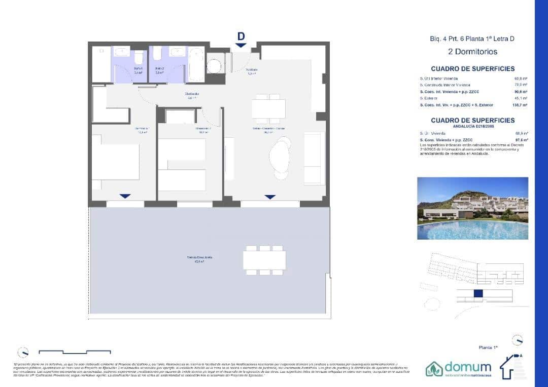 2 chambre Appartement à vendre à Pulpi avec piscine garage - 231 000 € (Ref: 10171937)
