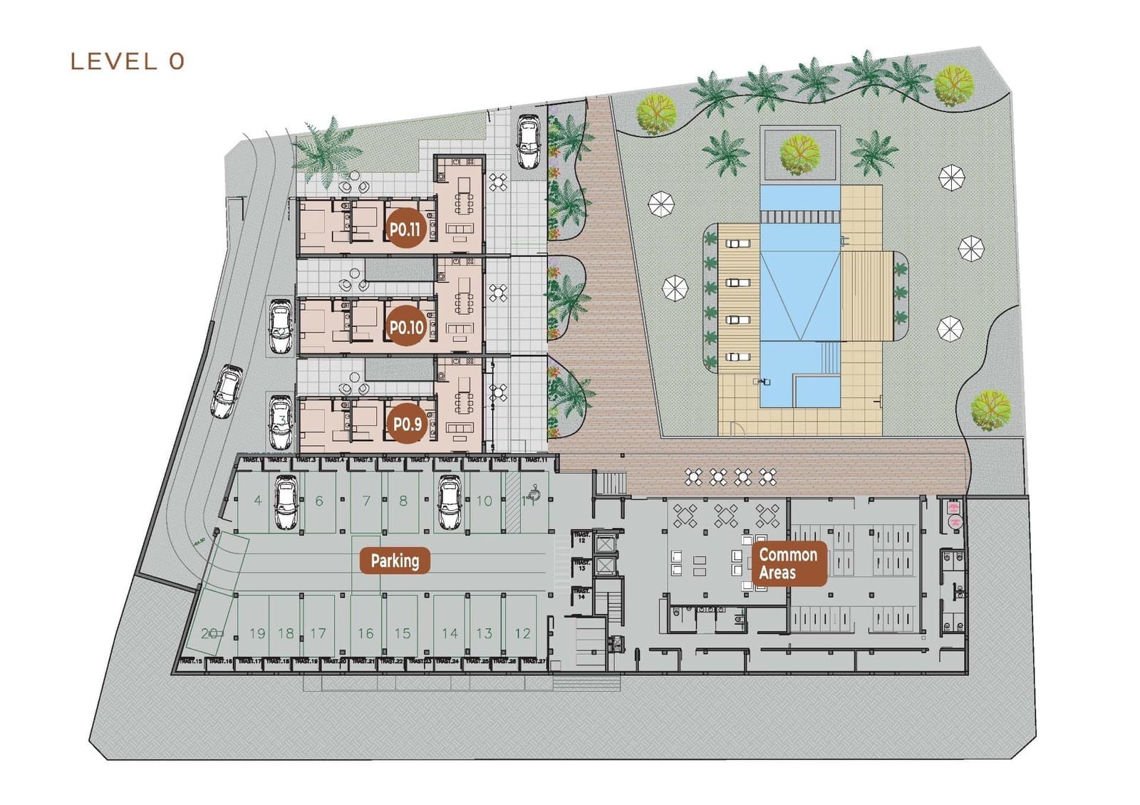 3 soveværelse Strandlejlighed til salg i Torrevieja med swimmingpool garage - € 439.900 (Ref: 10177406)