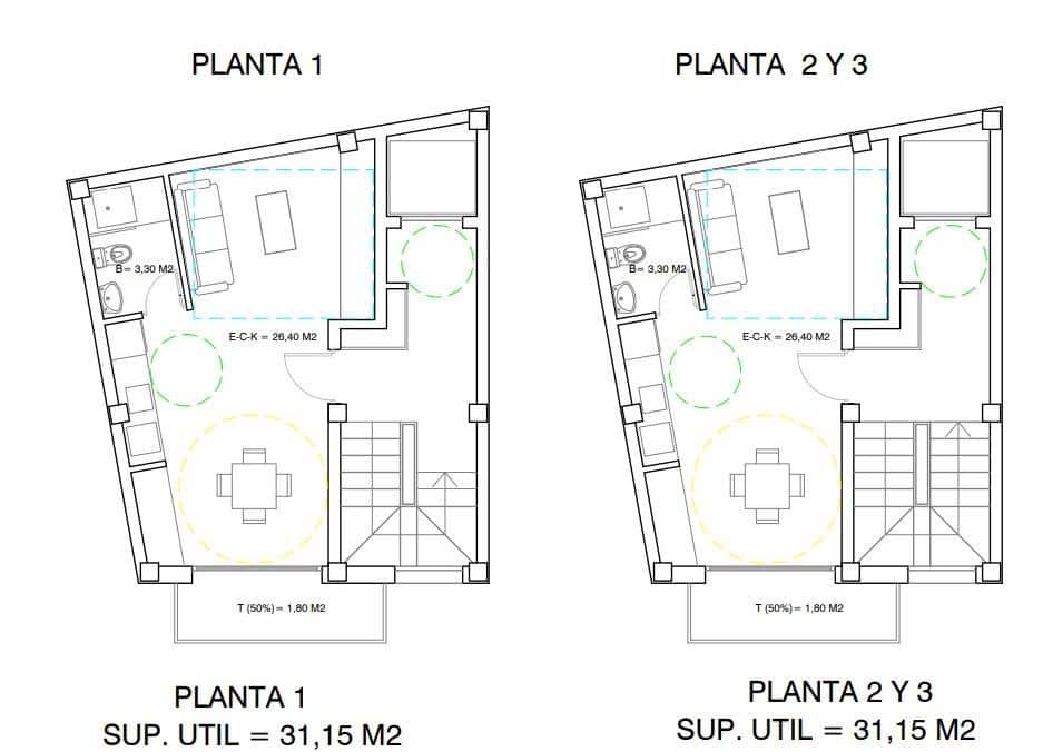 Studio na sprzedaż w Torrevieja - 121 000 € (Ref: 9587171)